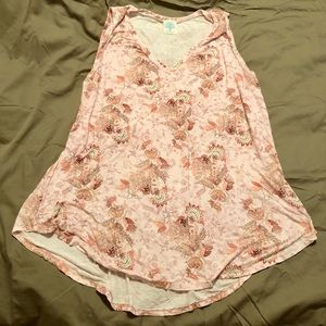 Floral Print Swing Tank - 1X